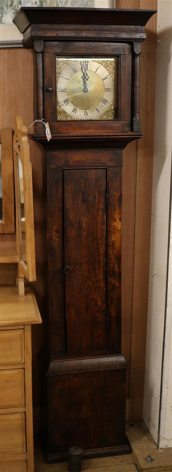 Thomas Gilkes of Shipston. A 30-hpour oak longcase clock W.54cm